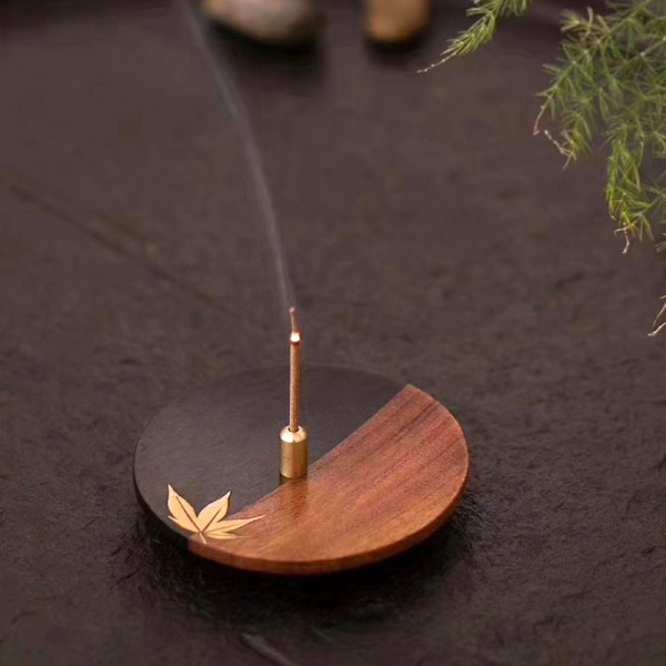 熏香木质卧香炉套装 中国风红木香道用具 创意礼品