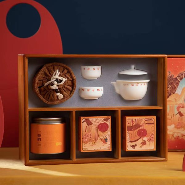 旅行茶具茶食礼盒套装|送客户礼品周年礼品