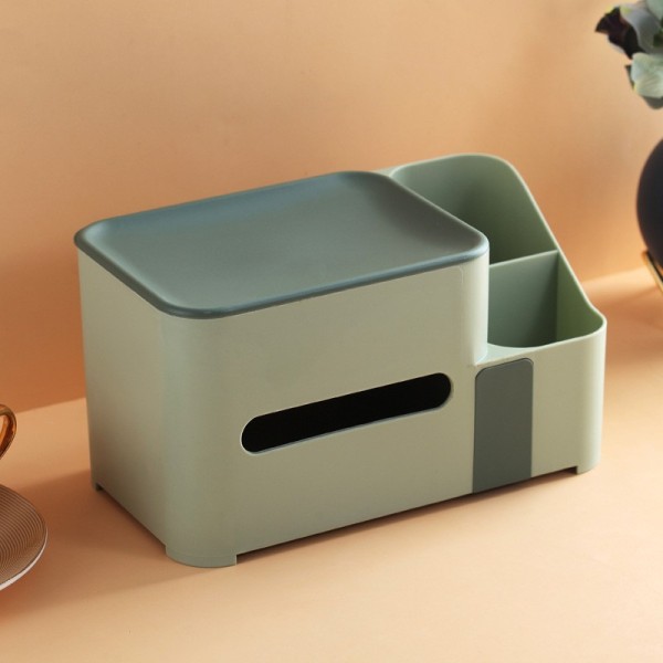简约撞色实用抽纸盒 创意北欧收纳盒 活动小礼品