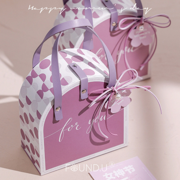 浪漫气息女神节伴手礼 淡紫色气质礼盒 三八活动礼品3